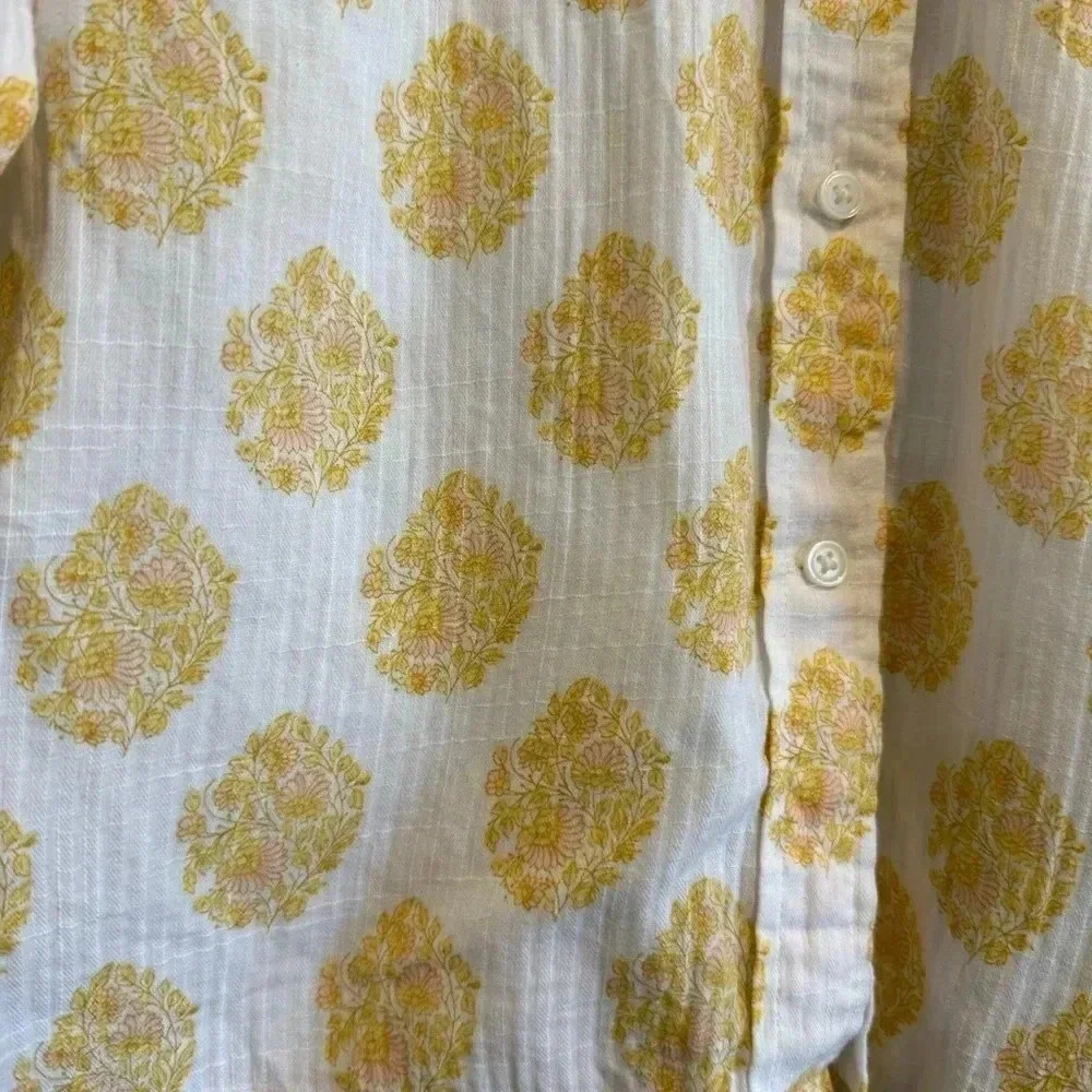 J.Crew Classic Button Up Shirt Long Sleeve Floral Classic Office Casual Career 2